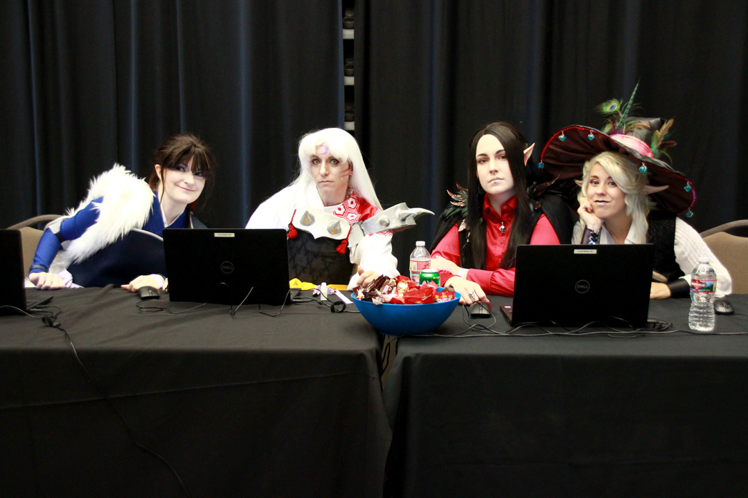 Cosplay contest judges